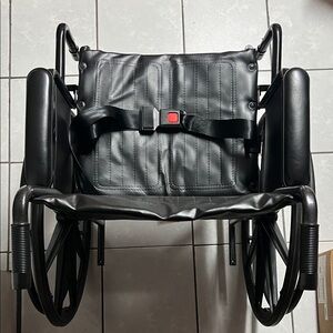 Black Leather Wheelchair